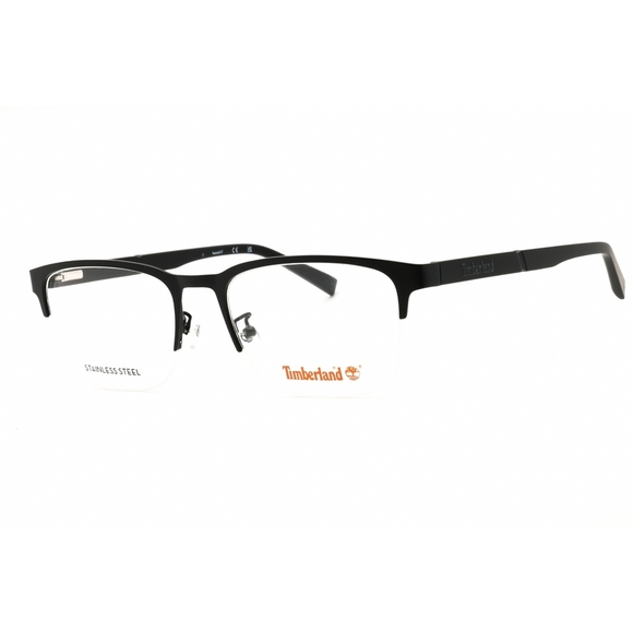 NWT Timberland TB1841-H Matte Black Rectangle 56mm Eyeglasses main image 2